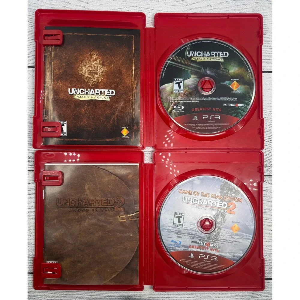 Uncharted 1 & 2 Pak -‎ Sony PlayStation 3 PS3 Complete Tested